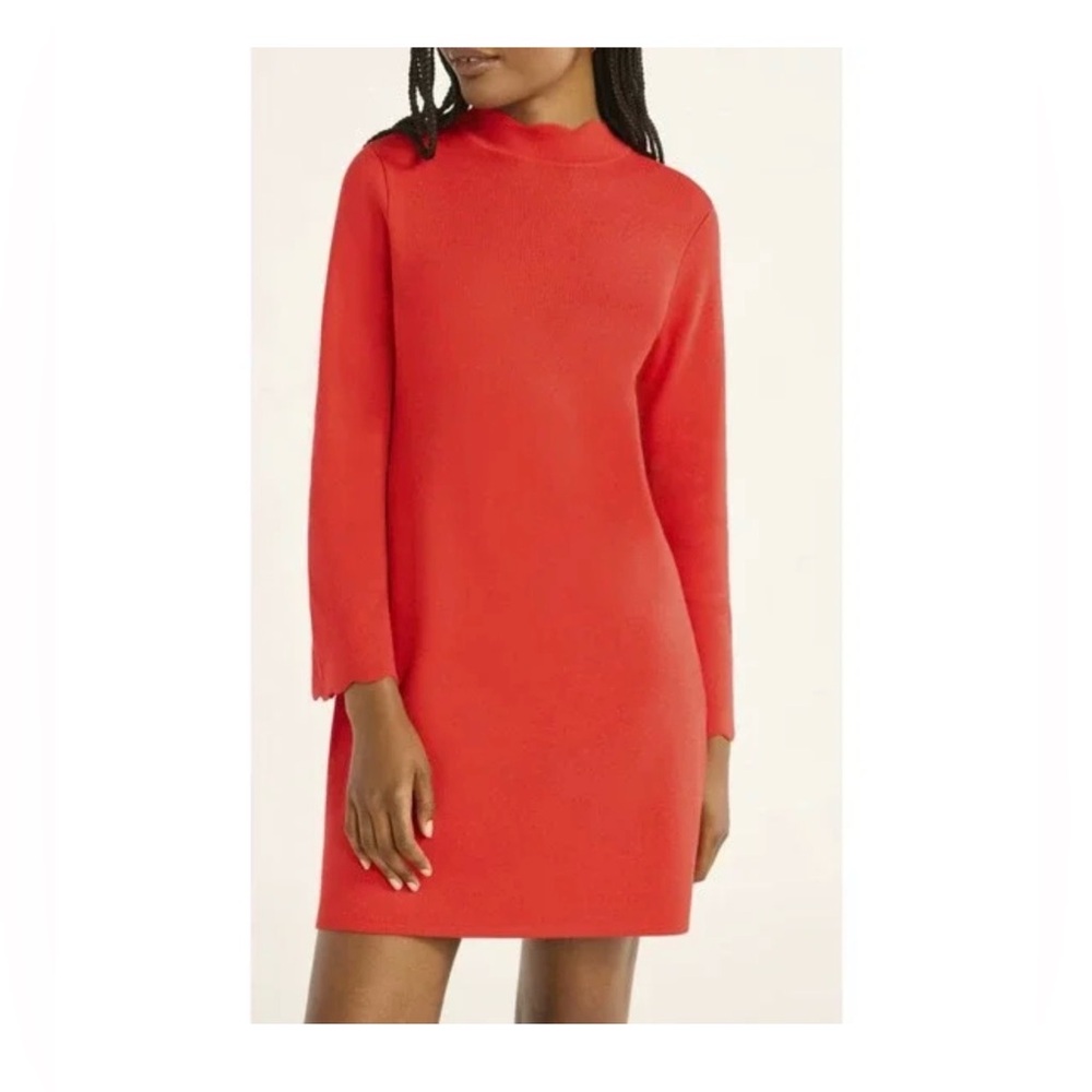 🎉NWT🎉 Vibrant Red Long Sleeve Sweater Dress with Bell Sleeves